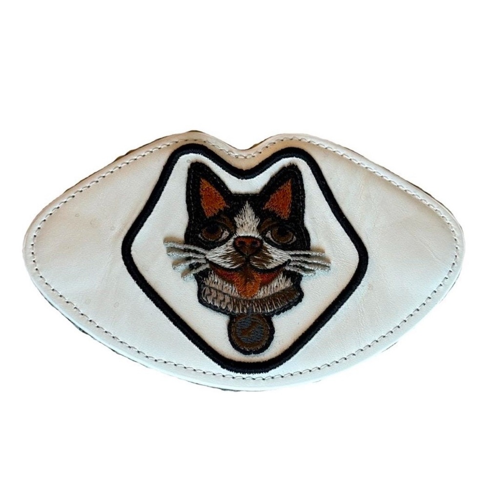 Gucci Embroidered dog removable ace sneaker patch Black and Orange